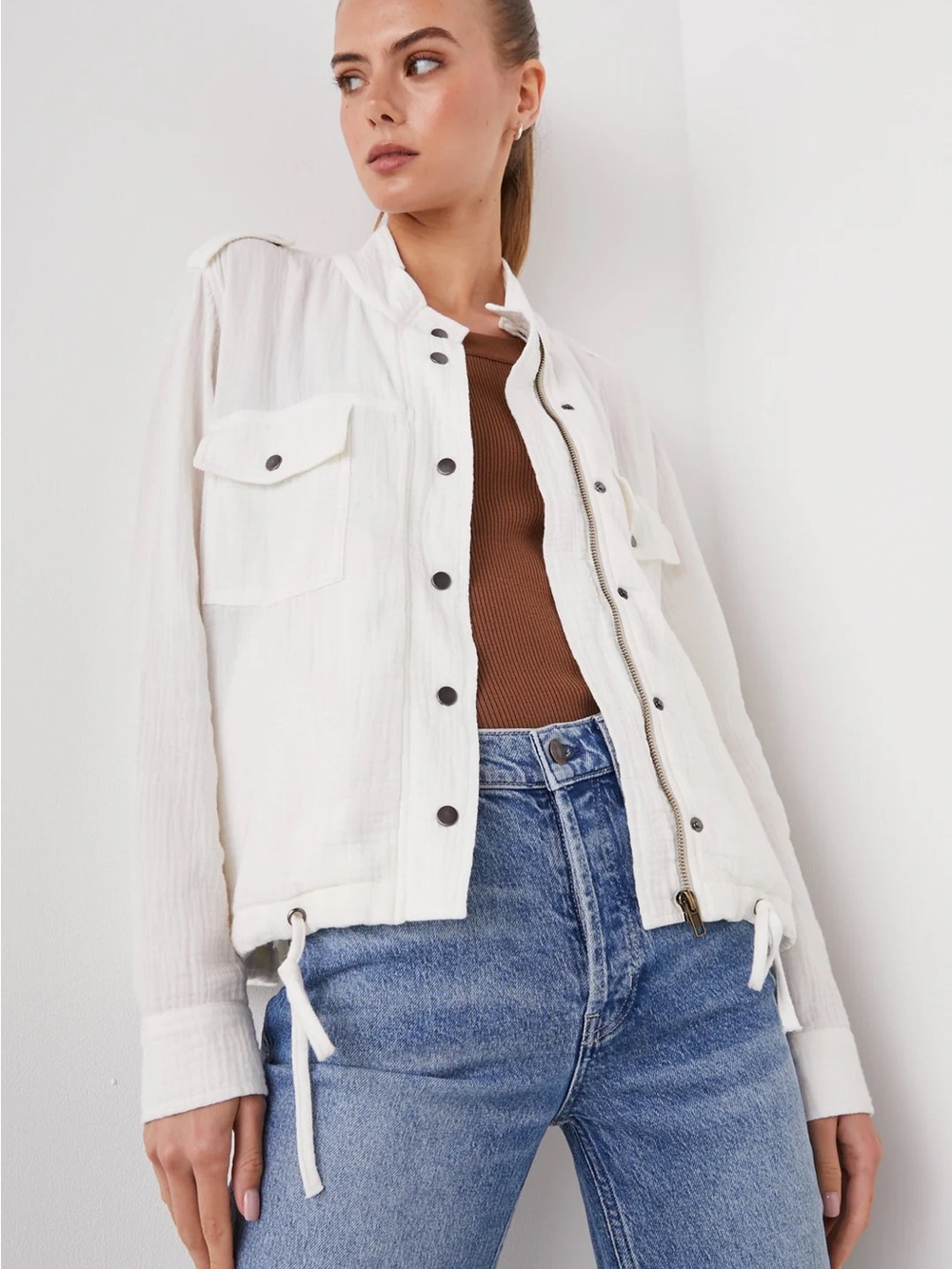 Rails Collins Jacket - White, Large